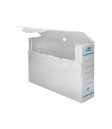 Caja archivo definitivo plastico liderpapel blanco 360x260x100 mm