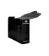 Caja archivo definitivo plastico liderpapel negro 360x260x100 mm