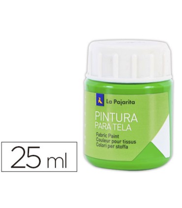 Pintura para tela la pajarita verde primavera 25 ml