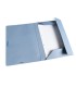 Carpeta liderpapel gomas folio 3 solapas carton pintado azul