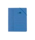 Carpeta liderpapel gomas folio bolsa carton pintado azul