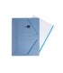 Carpeta liderpapel gomas folio sencilla carton pintado azul