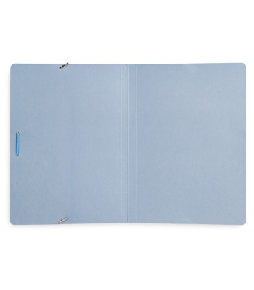 Carpeta liderpapel gomas folio sencilla carton pintado azul