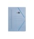 Carpeta liderpapel gomas folio sencilla carton pintado azul