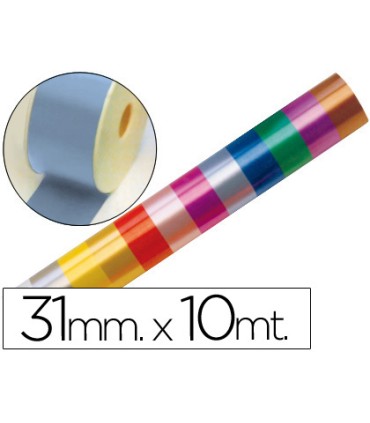 Cinta fantasia 10 mt x 31 mm celeste