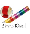 Cinta fantasia 10 mt x 31 mm rojo