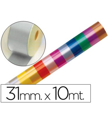 Cinta fantasia 10 mt x 31 mm plata