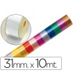 Cinta fantasia 10 mt x 31 mm blanco