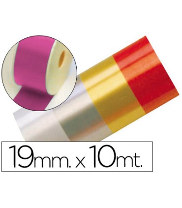 Cinta fantasia 10 mt x 19 mm fucsia