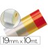 Cinta fantasia 10 mt x 19 mm blanco