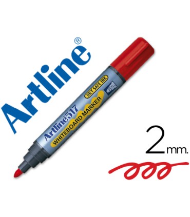 Rotulador artline pizarra ek 517 rojo punta redonda 2 mm tinta de bajo olor