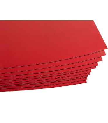 Cartulina liderpapel 50x65 cm 235g m2 metalizada rojo