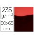 Cartulina liderpapel 50x65 cm 235g m2 metalizada rojo