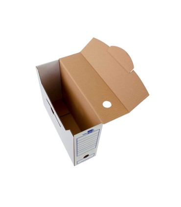 Caja archivo definitivo liderpapel ecouse carton 100 reciclado 106 listados de ordenador 430x316x116mm 325g m2