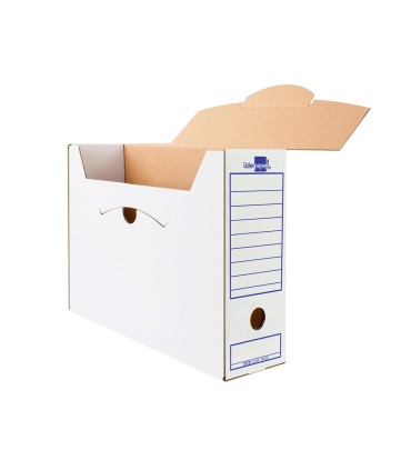 Caja archivo definitivo liderpapel ecouse carton 100 reciclado 106 listados de ordenador 430x316x116mm 325g m2