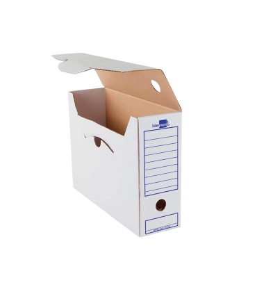 Caja archivo definitivo liderpapel ecouse carton 100 reciclado 106 listados de ordenador 430x316x116mm 325g m2