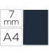 Tapa de encuadernacion channel rigida 35565 negra lomo a capacidad 36 70 hojas