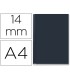Tapa de encuadernacion channel rigida 35575 negra lomo c capacidad 106 140 hojas