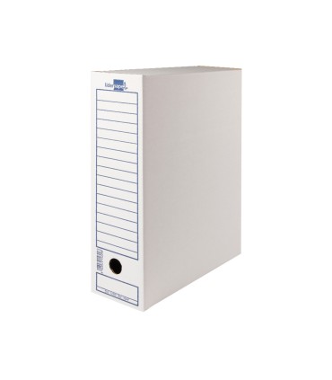 Caja archivo definitivo liderpapel ecouse carton 100 reciclado 104 folio 365x251x100mm 325g m2