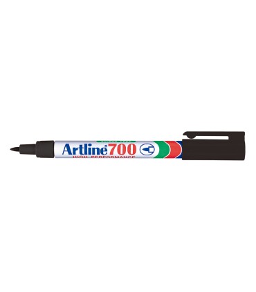 Rotulador artline marcador permanente ek 700 negro punta redonda 07 mm papel metal y cristal