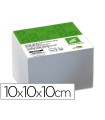 Taco papel liderpapel encolado 100x100x100 mm blanco 80 gr