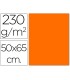 Cartulina fluorescente naranja 50x65 cm 230 gr