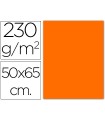 Cartulina fluorescente naranja 50x65 cm 230 gr