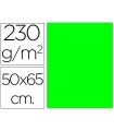 Cartulina fluorescente verde 50x65 cm 230 gr