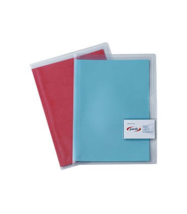 Carpeta dossier unero plastico pardo folio transparente