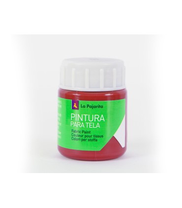 Pintura para tela la pajarita rojo ingles 25 ml