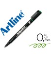 Rotulador artline retroproyeccion punta fibra permanente ek-853 verde -punta redonda 0.5 mm