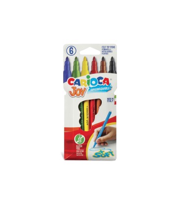 Rotulador carioca joy caja de 6 colores surtidos