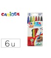 Rotulador carioca joy caja de 6 colores surtidos