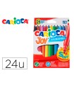 Rotulador carioca joy caja de 24 colores surtidos