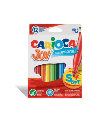 Rotulador carioca joy caja de 12 colores surtidos