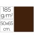 Cartulina guarro marron chocolate 50x65 cm 185 gr