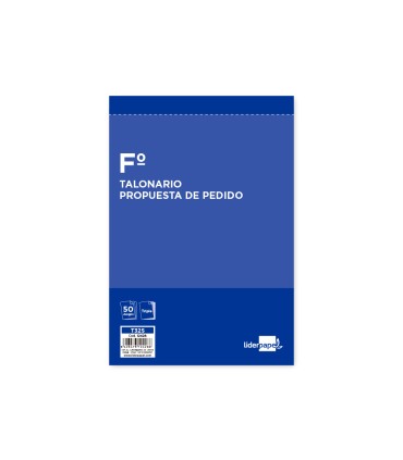 Talonario liderpapel pedidos folio original y 2 copias t325