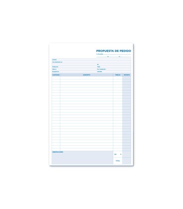 Talonario liderpapel pedidos folio original y copia t225