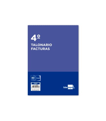 Talonario liderpapel facturas cuarto original y copia t217 sin iva