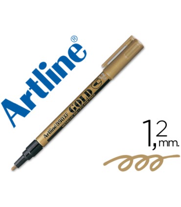 Rotulador artline marcador permanente punta metalica ek 990 oro punta redonda 12 mm