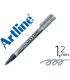 Rotulador artline marcador permanente tinta metalica ek 990 plata punta redonda 12 mm