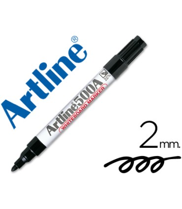 Rotulador artline pizarra ek 500 negro punta redonda 2 mm recargable