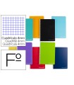 Cuaderno espiral liderpapel folio witty tapa dura 140 h 75gr cuadro 4mm con margen colores surtidos