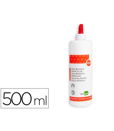 Pegamento cola blanca lavable liderpapel bote de 500 ml