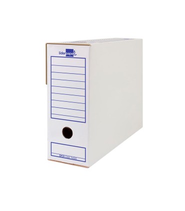 Caja archivo definitivo liderpapel ecouse carton 100 reciclado folio 365x251x100mm 340g m2