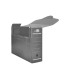 Caja archivo definitivo plastico liderpapel gris 387x275x105 mm