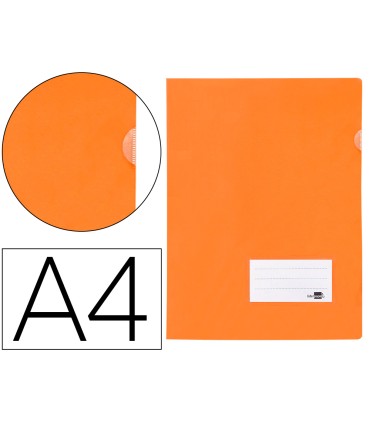 Carpeta liderpapel dossier a4 unero naranja fluor opaco