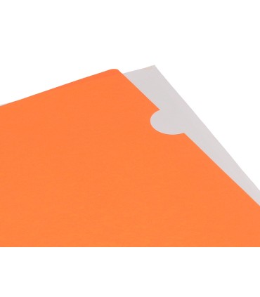 Carpeta liderpapel dossier unero polipropileno din a4 naranja fluor opaco 20 hojas