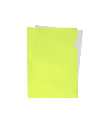 Carpeta liderpapel dossier unero polipropileno din a4 amarillo fluor opaco 20 hojas