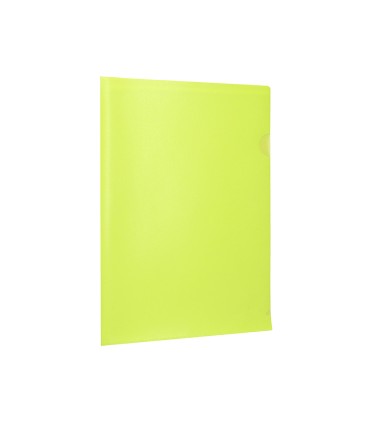 Carpeta liderpapel dossier unero polipropileno din a4 amarillo fluor opaco 20 hojas